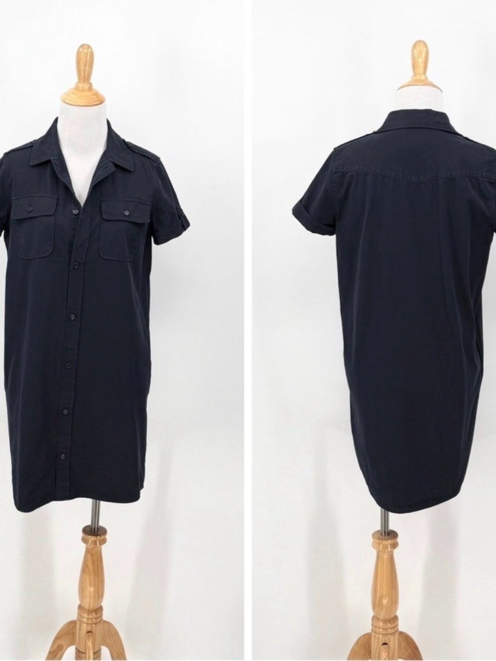 APC Vintage Safari Utility Dress with Pockets